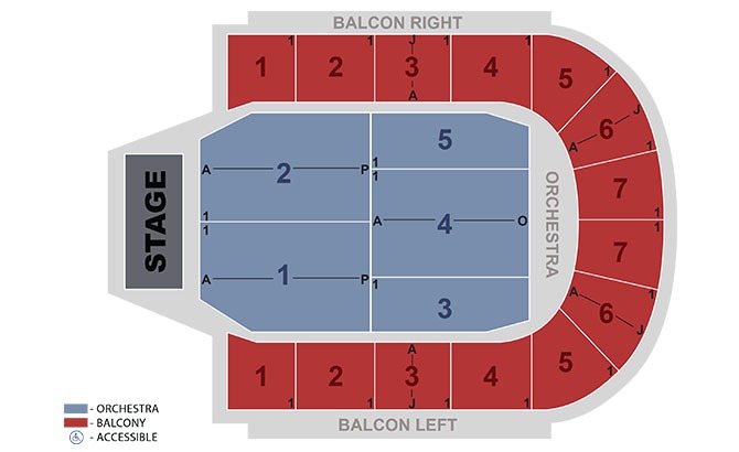 The Seating at Packard Music Hall
