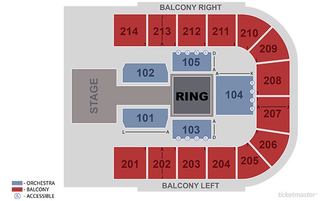 The Seating at Packard Music Hall